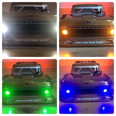 ARRMA INFRACTION Felony Senton LED HD 4 Light Kit Only Headlight Tail lights HID - Image 1 of 4