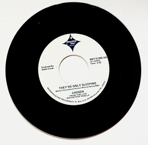 Chosen They're Only Sleeping Gospel Christian Vinyl 45 Record PROMO - Picture 1 of 2