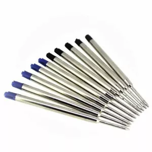 Black & Blue Parker Compatible Ink Pen Refills G2 Ballpoint Pens  Medium, Fine - Picture 1 of 2