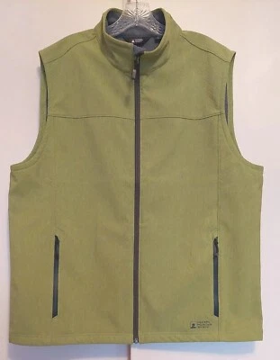 Eastern Mountain Sports Men XL Rampart LIME GRAY Windbreaker ZIP VEST CHEST 50 - Image 1 of 4
