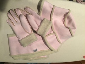 hat scarf and gloves set baby girl