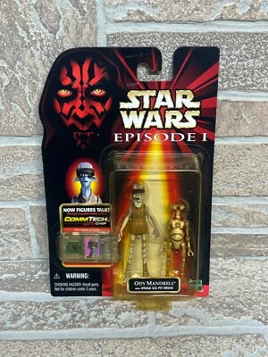 Boneco de ação Star Wars episódio 1 Ody Mandrell chip Commtech - Imagem 1 de 4