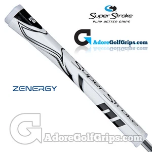 NEW 2023 - SuperStroke ZENERGY Claw 1.0 Putter Grip - White / Black + Free Tape - Picture 1 of 1