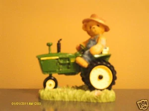Cherished Teddies _ CHUCK - boy on John Deere tractor 2000 - Imagen 1 de 5