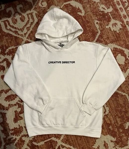 Goodie Two Sleeves Hooded Sweat Shirt Mens Small Creative Director White - Picture 1 of 2