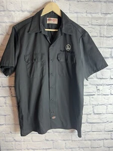 Vintage Deftones Shirt Mens Sz Large Dickies. Workshirt Work Button Up USA Made - Picture 1 of 6
