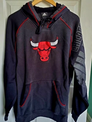 Sudadera con Capucha Adidas CHICAGO BULLS 2011 Para Hombre XL Benny Bull Logo Grande Foto 1 de 4