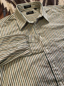 Vintage Christian Dior Monsieur Langarm Gestreiftes Knopfleiste Hemd Herren 16,5-35 - Bild 1 von 7