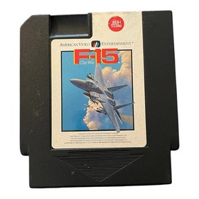 F-15 City War NES Nintendo Cart Black Tengen-Style Tested