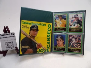 1989 Jose Canseco Limited Edition Card Set Book With Talking Baseball Card Disc - Picture 1 of 9