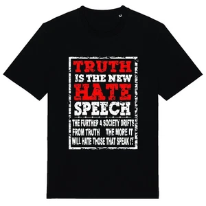 Hate Speech Unisex T-Shirt - Britische Politik Tommy Robinson MBGA Justice UK - Bild 1 von 9