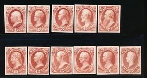 UNITED STATES (US) O83-O93 P4 WAR DEPT VF CARD PROOF SET NGAI - Picture 1 of 2