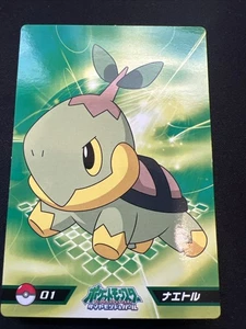 RARE Pokemon Top Gum Diamond Pearl Japanese Oversize Card #01 Turtwig US Seller - Bild 1 von 6