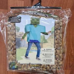 Minecraft Kids' Classic Zombie Costume, Size Youth Small (4-6) NEW - Picture 1 of 8