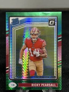 💚 2024 Optic Rated Rookie Ricky Pearsall Green Hyper Prizm RC #284 49ers🔥 - Picture 1 of 2