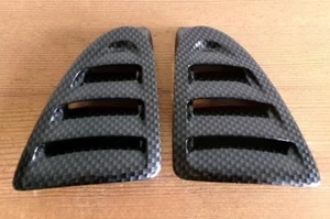 Carbon Fiber look Air Conditioner Dash Outlets for Mazda RX-8 RX8 SE3P OEM JDM - Picture 1 of 2