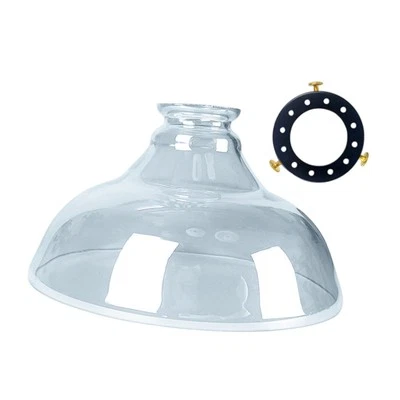 玻璃灯罩装饰现代直径9.57英寸家居装饰适用于E27/E26 — 第 1/2 张图片