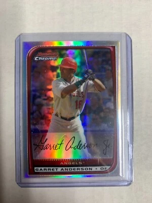 Garret Anderson 2008 Topps Bowman Chrome Refractor Los Angeles Angels #125 - Image 1 of 2
