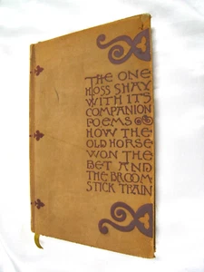 Oliver Holmes "THE ONE HOSS SHAY" Howard Pyle Illustrated Houghton 1891 - Picture 1 of 4