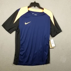 Nike Strike T-Shirt Men's Medium Slim Fit Training Soccer Shirt Blue Orange NWT - Picture 1 of 11