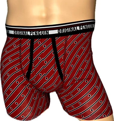 Original Penguin POR MUNSINGWEAR BAÚL DE ALGODÓN Para hombres Calzoncillos Boxer ROPA INTERIOR Talla M Foto 1 de 3