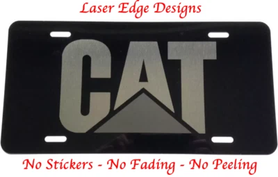 License Plate CAT Equipment Truck Auto car tag Aluminum Laser Engraved USA - Image 1 of 2