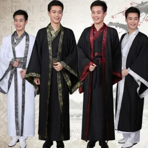 Antico costume cinese abito tang uomo hanfu dinastia abiti da festa cosplay - Foto 1 di 9
