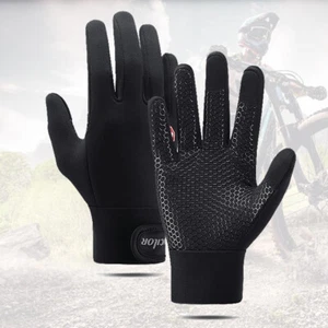 Winter Cycling Gloves Bicycle Motorcycle Riding Full Finger Touch Screen Gloves - Picture 1 of 13
