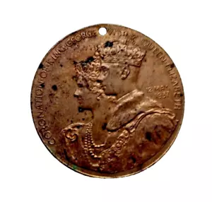 1937 Coronation Medal of King George VI Sutton Coldfield - Picture 1 of 4