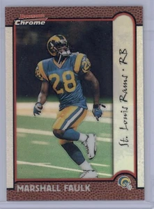 1999 Bowman Chrome Marshall Faulk Refractor #48 Rams SP  - Picture 1 of 1
