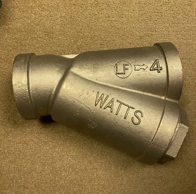 NEW Watts Lead-Free Wye Y Strainer Valve 4" NPT LF777 Bronze Brass LF777-12 - Image 1 of 4