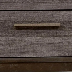 Furniture of America Charlsie Solid Wood 2-Drawer Nightstand in Antique Gray - Picture 1 of 6