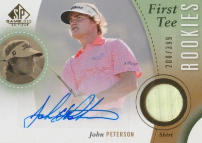 John Peterson 2013 UD SP First Tees rookie autograph auto card 43 /399 - Image 1 of 2