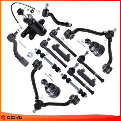 For 1993-2000 GMC Chevrolet C2500 C3500 Front Upper Control Arm Sway Bar Tie Rod Foto 1 de 4