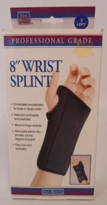 Orthopedics 8" Wrist Splint: Small Left  Measure around the wrist 5-1/2 to 6-1/2 - Image 1 of 4