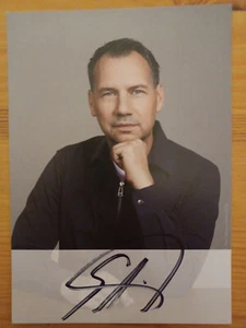 Tarjeta de autógrafo original firmada a mano Sebastian Fitzek / autor T4 - Imagen 1 de 2