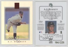 2003 Topps Tribute - Contemporary Edition Red /225 AJ Burnett #21