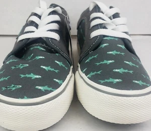 Brandneu Maui & Söhne Herren Shoessharks Design Niedrig Turnschuhe Schnürschuhe Größe 8,5 - Bild 1 von 7