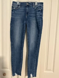 Paige Jeans Womens Blue Wash Denim Verdugo Ankle 5 Pockets Stretch SIZE 28 - Picture 1 of 8