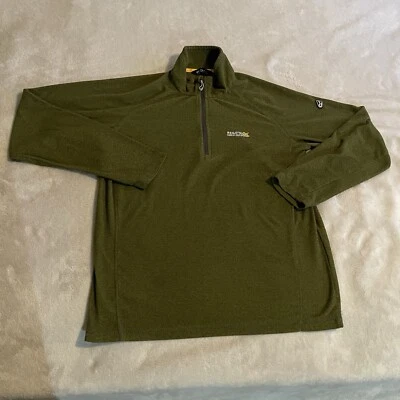 Regatta Sweater Men Large Green Great Outdoors Quarter Zip Pullover Lightweight - Image 1 of 4
