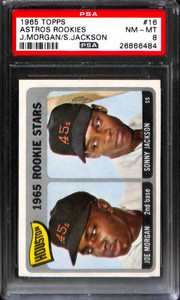 1965 TOPPS #16 HOUSTON ROOKIE STARS PSA 8 26866484
