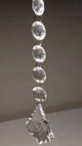 (25) PIEZAS Prismas Colgantes Acrílico Transparente Plano Forma Hoja de Arce para Decoración - Imagen 1 de 6