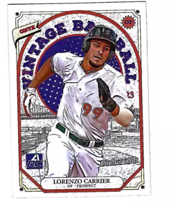 LORENZO CARRIER 2023 ONYX VINTAGE EXTENDED BASEBALL PROSPECT CARD - Picture 1 of 1