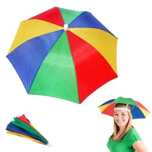 Umbrella Colorful Hat Outdoor Golf Camping Beach Hot Adjustable - Picture 1 of 1