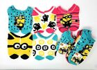 Despicable ME3 Girls No Show Socks 5-Pair