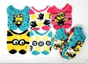 Despicable ME3 Girls No Show Socks 5-Pair - Picture 1 of 1