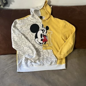 Mickey Pullover Split Graphic Disney Hoodie Size Extra Large 11-13 - Picture 1 of 12