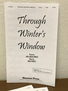 *LOTTO DI 15* ATTRAVERSO LA FINESTRA INVERNALE di Brad Printz - Shawnee SAB Choral Octavo - Foto 1 di 4