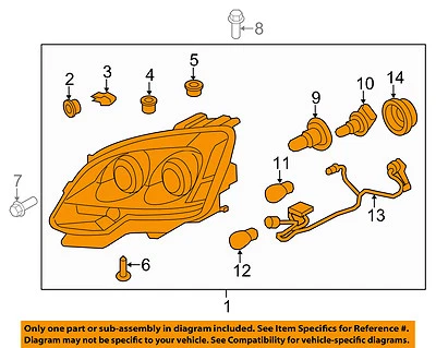 GMC GM OEM 09-12 Acadia-Faro 20912393 Foto 1 de 2