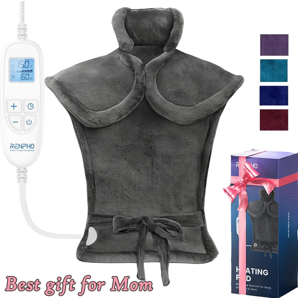 RENPHO Heating Pad for Neck , Shoulder , Back Pain Relief, Mother's Day Gift NEW - Image 1 of 4